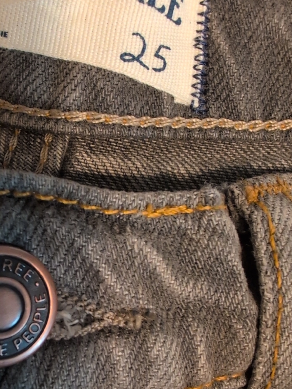 We The Free Gray Wide-Leg Jeans - Picture 3 of 3
